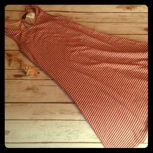 Red & white striped sundress